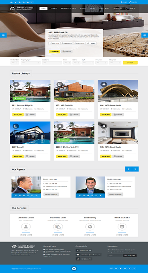 Mẫu web bất động sản 008