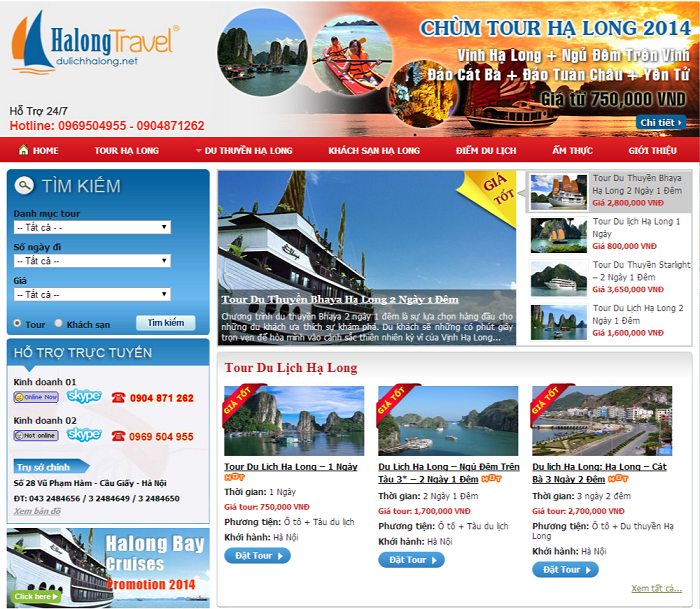 Công ty thiết kế website du lịch uy tín chất lượng