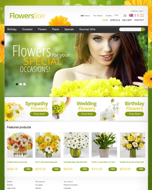 thiết kế web shop hoa tươi
