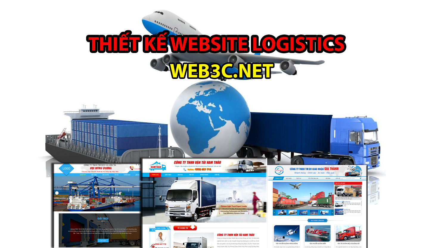Thiết kế website logistics, vận chuyển, giao nhận chuyên nghiệp