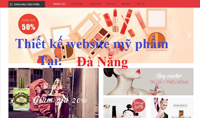 Thiết kế website mỹ phảm tại Đà Nẵng